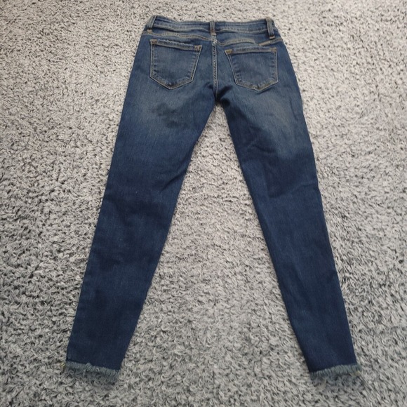 KanCan Jeans Women 3 Blue Thrashed Medium Wash Casual Skinny Stretch Normcore - Picture 2 of 10